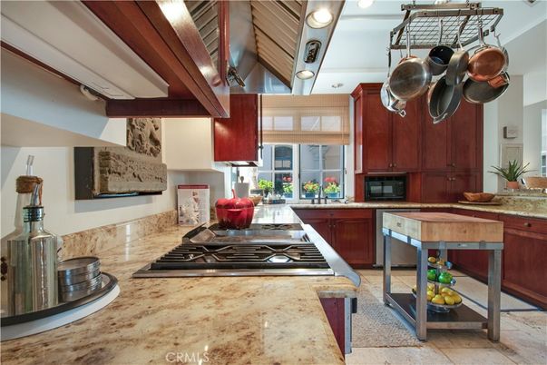Interior, Kitchen, Stainless Steel Appliances, Wooden Beams