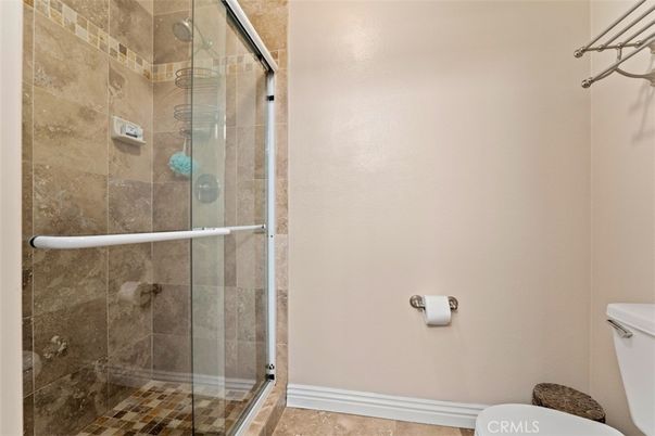 Bathroom, Glass Shower, Interior, Stone Walls