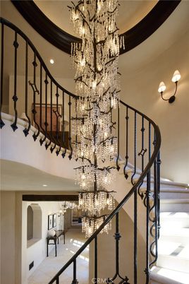 Chandelier, Interior, Recessed Lighting