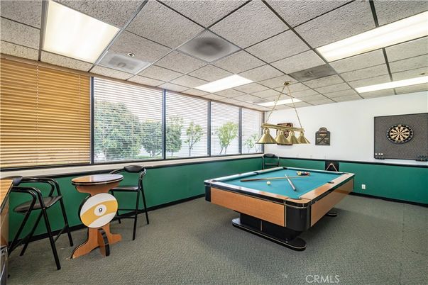 Billiard Table, Game Room, Interior, Pendant Lights, Recessed Lighting