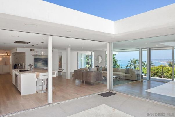 Interior, Kitchen, Living room, Pendant Lights, Recessed Lighting, Water, Wood Texture Flooring