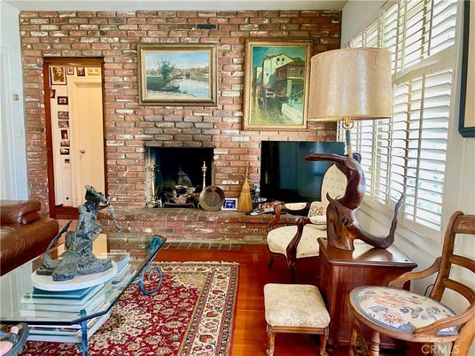 Fireplace, Interior, Stone Walls, Wood Texture Flooring