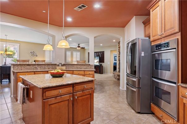 Interior, Kitchen, Pendant Lights, Recessed Lighting, Stainless Steel Appliances