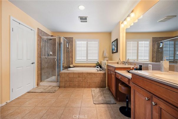 Bathroom, Dual Sink Vanities, Glass Shower, Interior