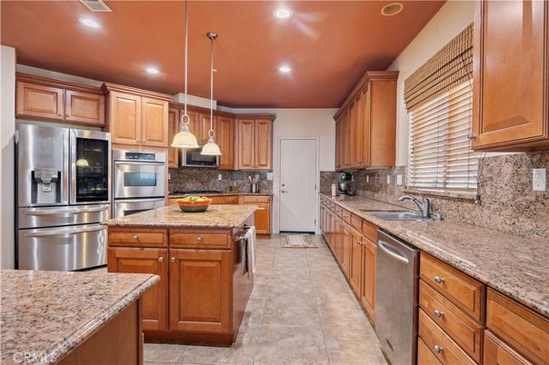Interior, Kitchen, Pendant Lights, Recessed Lighting, Stainless Steel Appliances
