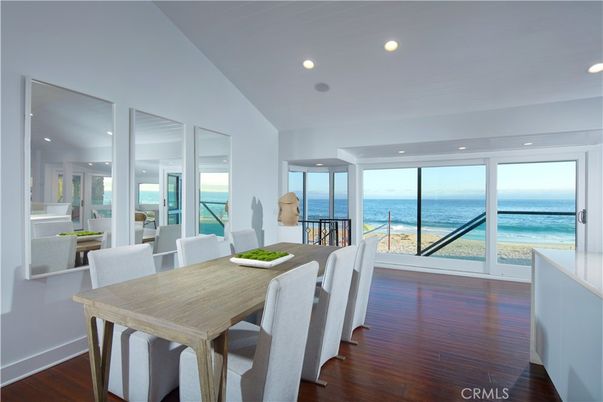 Dining room, Interior, Recessed Lighting, Water, Wood Texture Flooring