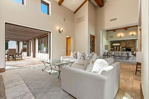 Dining room, Fireplace, Interior, Living room, Wooden Beams