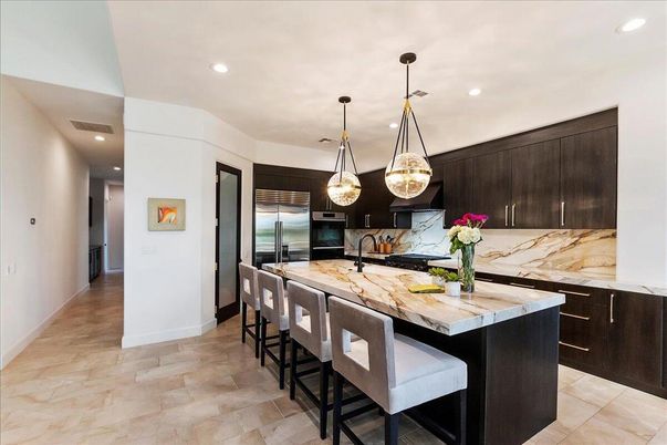 Interior, Kitchen, Pendant Lights, Recessed Lighting, Stainless Steel Appliances