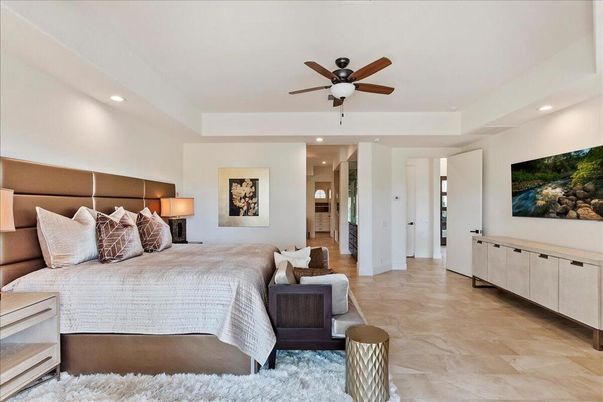 Bedroom, Interior, Recessed Lighting