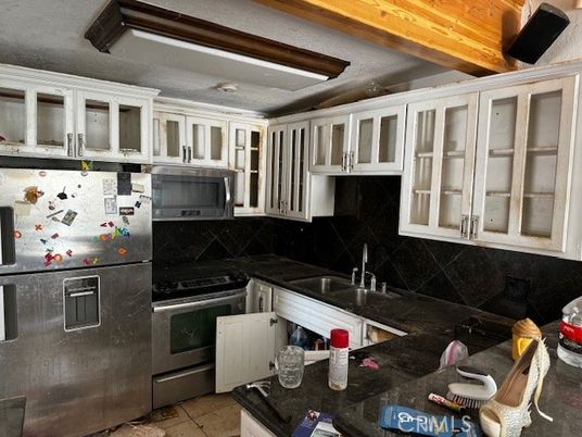 Interior, Kitchen, Stainless Steel Appliances, Wooden Beams