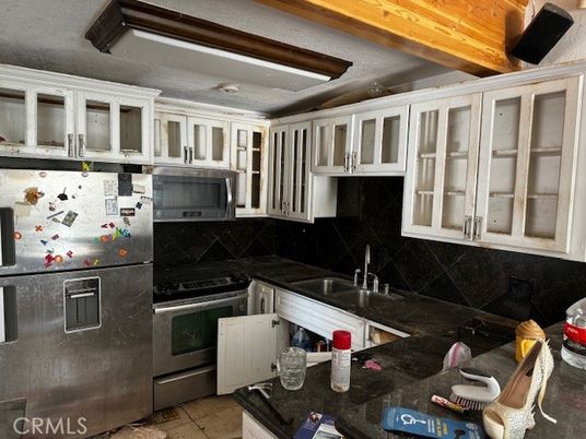 Interior, Kitchen, Stainless Steel Appliances, Wooden Beams
