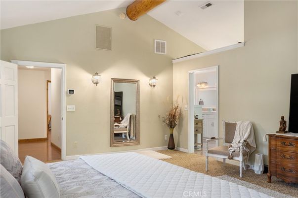 Bedroom, Interior, Wooden Beams