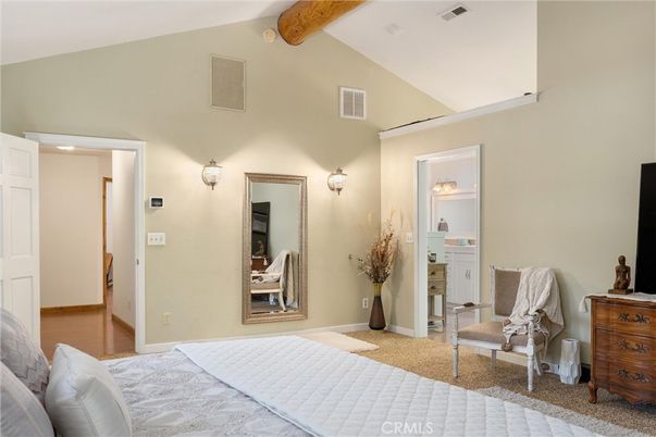 Bedroom, Interior, Wooden Beams