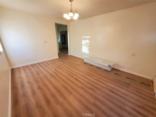 Chandelier, Empty room, Interior, Wood Texture Flooring