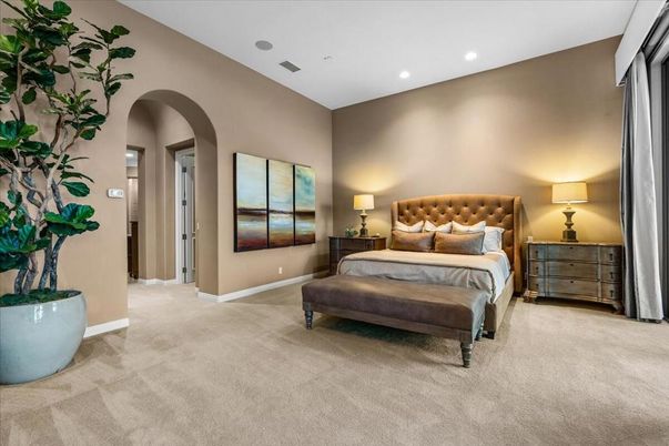 Bedroom, Interior, Recessed Lighting