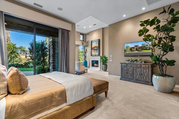 Bedroom, Fireplace, Interior, Recessed Lighting