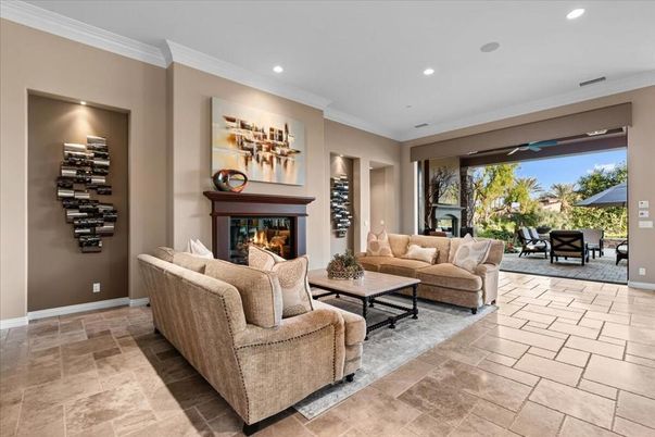 Fireplace, Interior, Living room, Recessed Lighting