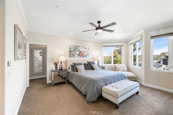 Bedroom, Interior, Recessed Lighting