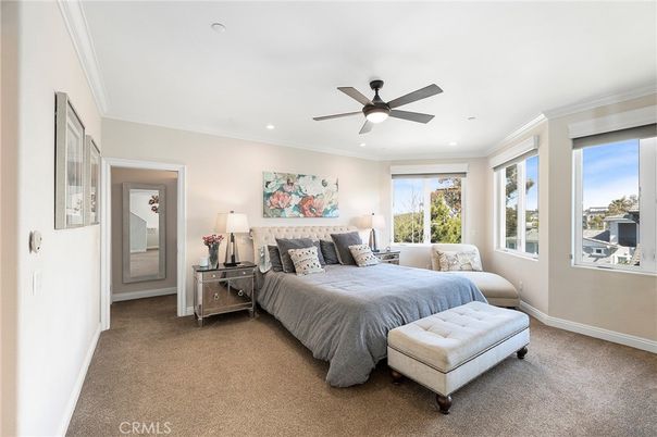 Bedroom, Interior, Recessed Lighting