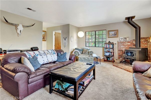 Fireplace, Interior, Living room, Pendant Lights, Stone Walls