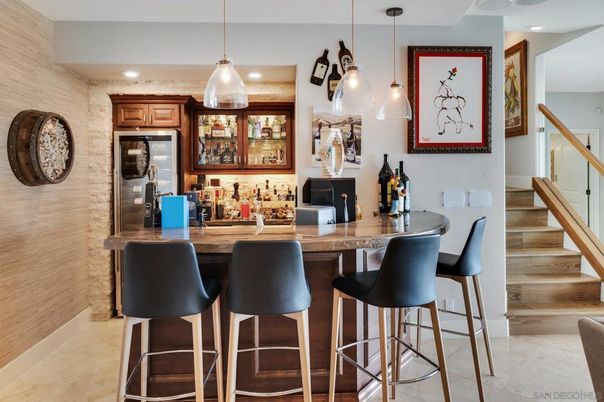 Interior, Pendant Lights, Recessed Lighting, Stone Walls
