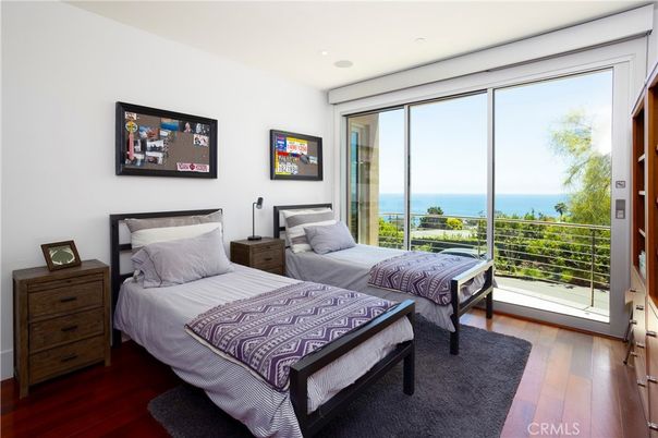 Bedroom, Interior, Recessed Lighting, Water, Wood Texture Flooring