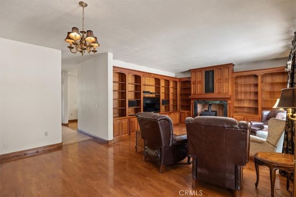 Chandelier, Fireplace, Interior, Living room, Wood Texture Flooring