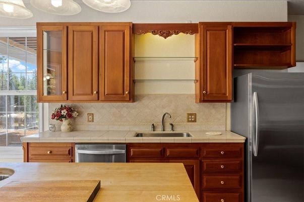 Interior, Kitchen, Stainless Steel Appliances, Tile Countertops