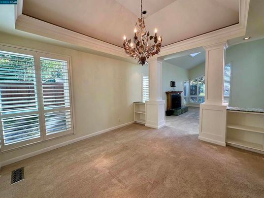 Chandelier, Empty room, Interior, Recessed Lighting