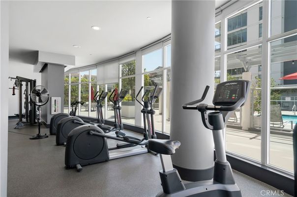 Fitness Equipment, Gym, Interior, Recessed Lighting