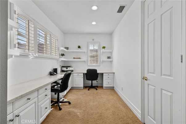 Home Office, Interior, Recessed Lighting