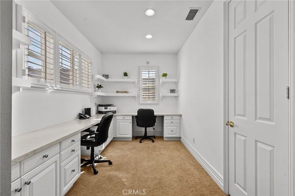 Home Office, Interior, Recessed Lighting