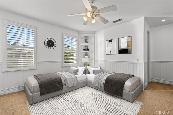 Bedroom, Interior, Recessed Lighting