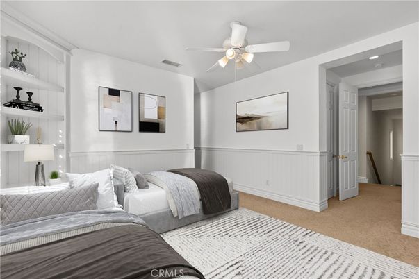 Bedroom, Interior, Recessed Lighting