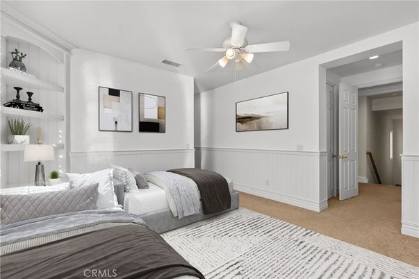 Bedroom, Interior, Recessed Lighting
