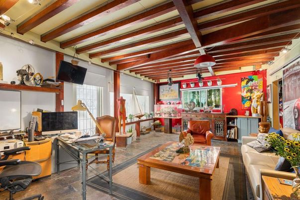 Interior, Living room, Wooden Beams