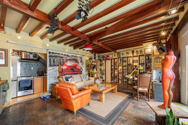 Interior, Living room, Wooden Beams