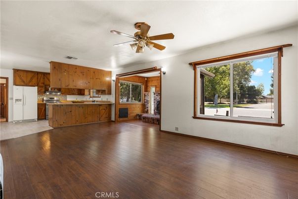 Empty room, Interior, Kitchen, Wood Texture Flooring
