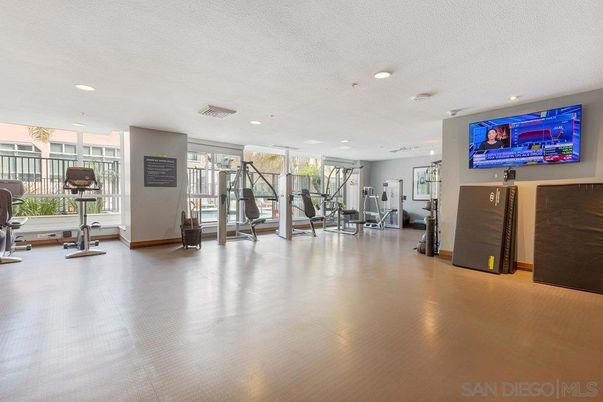 Fitness Equipment, Gym, Interior, Recessed Lighting