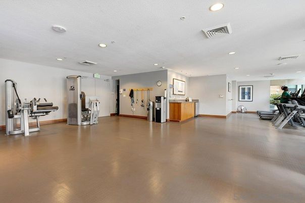 Fitness Equipment, Gym, Interior, Recessed Lighting