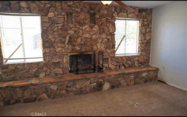 Empty room, Fireplace, Interior, Stone Walls