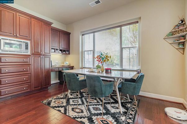 Dining room, Interior, Wood Texture Flooring