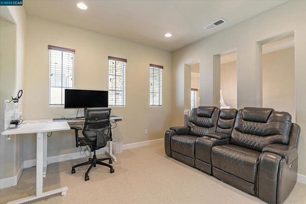 Home Office, Interior, Recessed Lighting