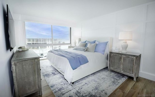 Bedroom, Interior, Water, Wood Texture Flooring