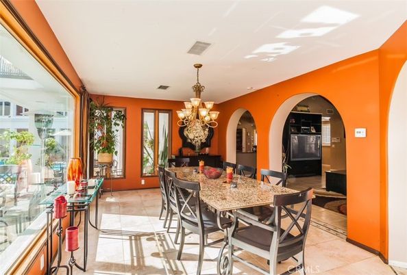 Chandelier, Dining room, Interior, Recessed Lighting