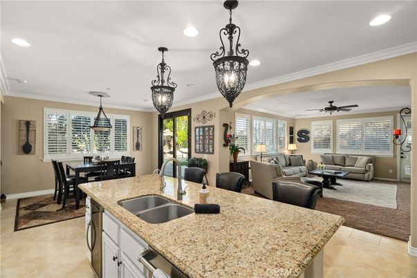 Dining room, Interior, Living room, Pendant Lights, Recessed Lighting
