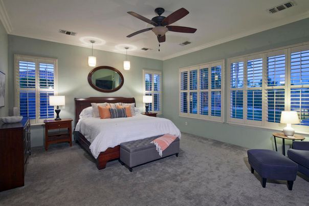 Bedroom, Interior, Pendant Lights