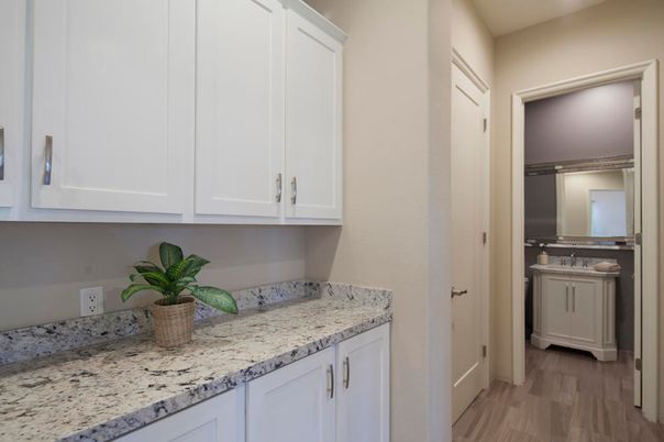 Interior, Washer, Wood Texture Flooring
