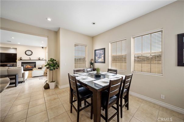 Dining room, Fireplace, Interior, Living room, Recessed Lighting