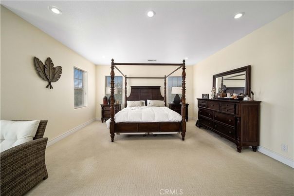 Bedroom, Interior, Recessed Lighting